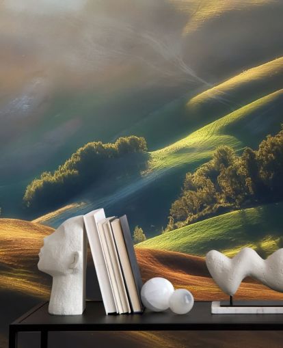 Mural de pared Campo nocturno en la Toscana Mural de pared Campo nocturno en la Toscana