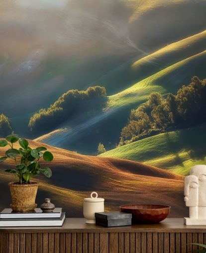 Evening Countryside in Tuscany Wall Mural Evening Countryside in Tuscany Wall Mural