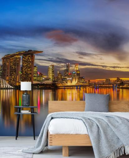 city by bay at dusk wallpaper city by bay at dusk wallpaper