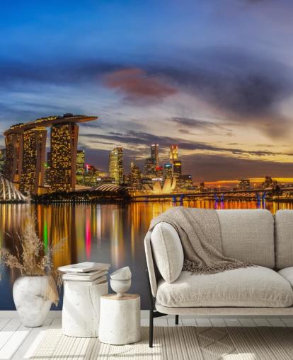 city by bay at dusk wallpaper city by bay at dusk wallpaper