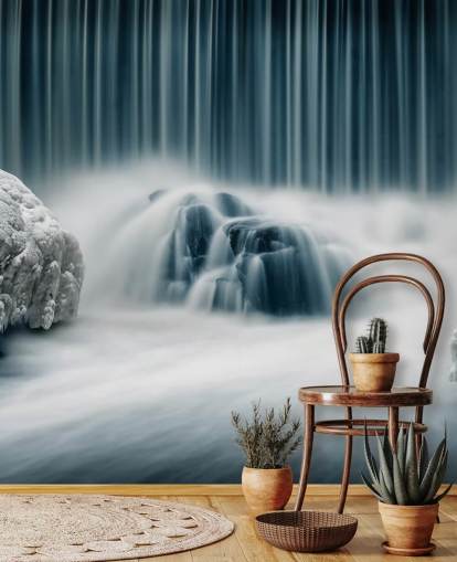 Frozen Waterfall Wall Mural Frozen Waterfall Wall Mural