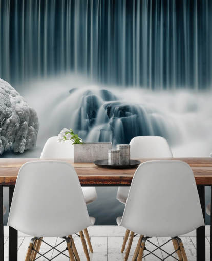 Frozen Waterfall Wall Mural Frozen Waterfall Wall Mural