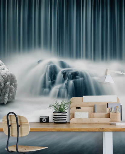 Frozen Waterfall Wall Mural Frozen Waterfall Wall Mural