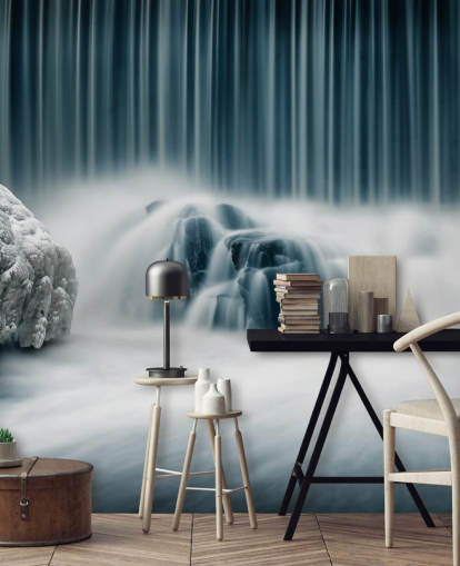 Frozen Waterfall Wall Mural