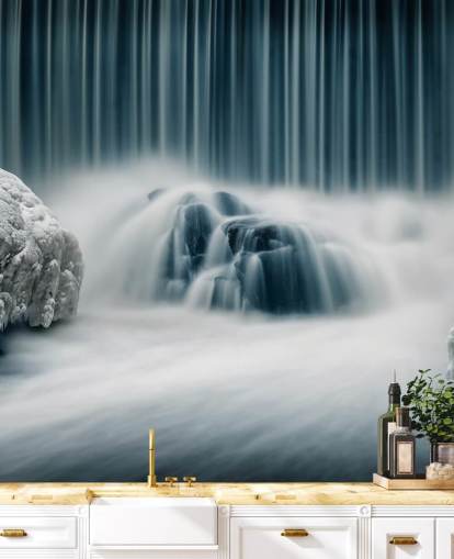 Frozen Waterfall Wall Mural