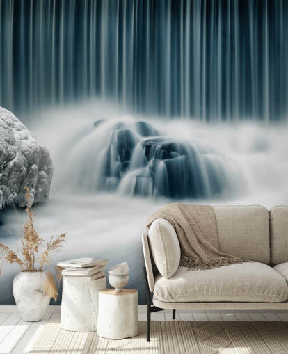 Gefrorener Wasserfall Fototapete