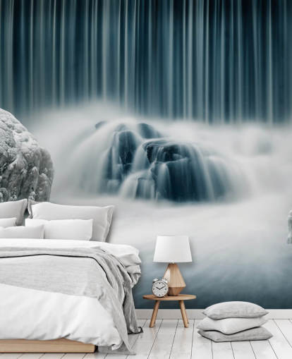Frozen Waterfall Wall Mural Frozen Waterfall Wall Mural