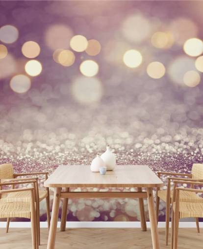 Lilla Regn Glitter väggmålning