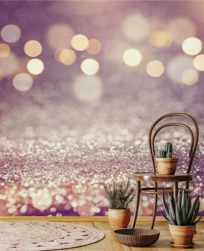 Purple Rain Glitter Mural Purple Rain Glitter Mural