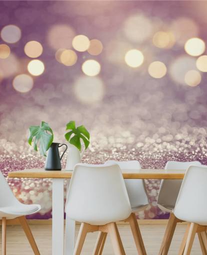 Paarse regen glitter muurschildering Paarse regen glitter muurschildering