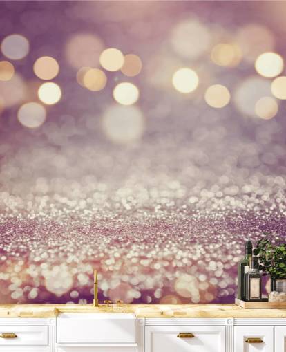 Papier Peint Fresque Pluie Violet