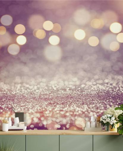 Mural de Glitter de chuva