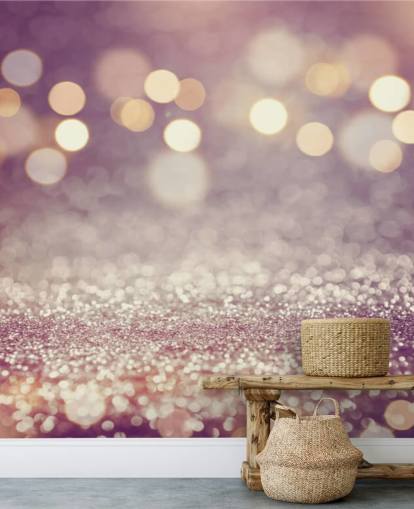 Decorazione murale con glitter viola Decorazione murale con glitter viola
