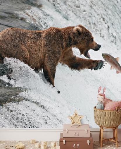 fondo de pantalla bear catching fish fondo de pantalla bear catching fish