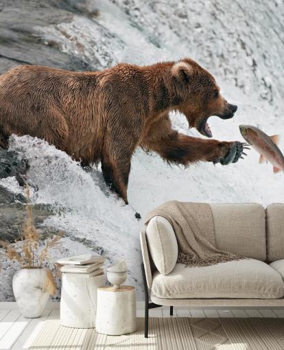 Bär fangen Fische Tapete Bär fangen Fische Tapete