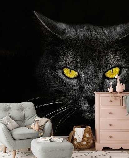 black cat face with yellow eyes wallpaper black cat face with yellow eyes wallpaper