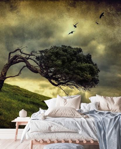 Stormy Tree behang