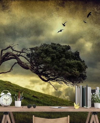 Stormy Tree Baggrund