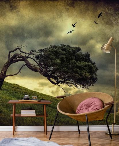 Papier peint Stormy Tree Papier peint Stormy Tree