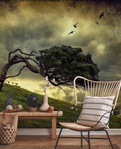 Stormy Tree Wallpaper