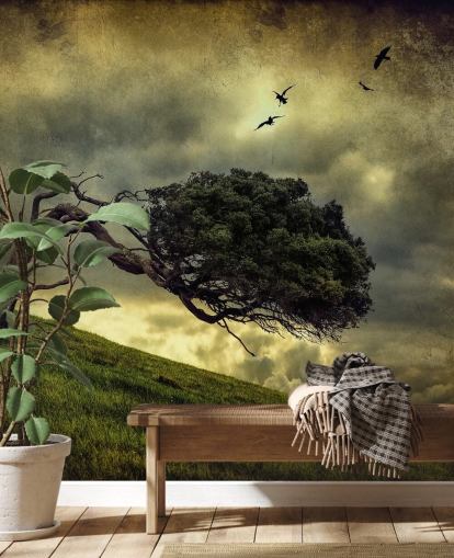 Papel de parede Stormy Tree Papel de parede Stormy Tree