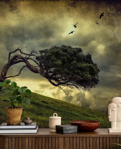 Stormy Tree Wallpaper