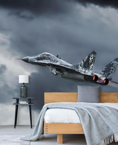 Flying Aircraft Wallpaper Mural Flying Aircraft Wallpaper Mural