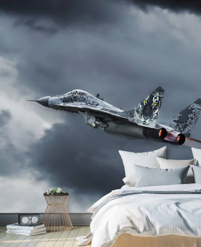 Flying Aircraft Bakgrunn Mural