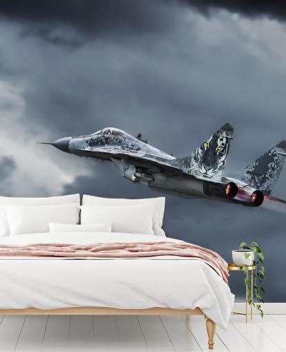 Flying Aircraft Bakgrunn Mural