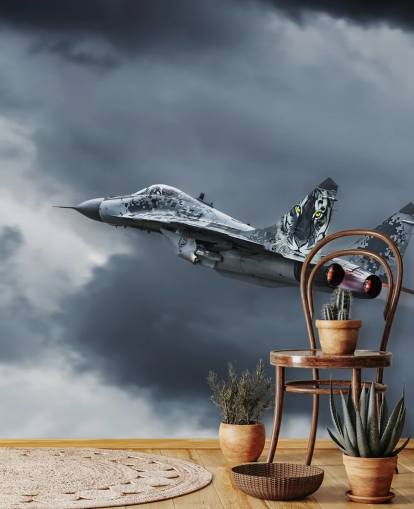 Flyvende Aircraft Baggrund Mural