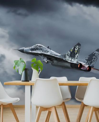 Flyvende Aircraft Baggrund Mural Flyvende Aircraft Baggrund Mural