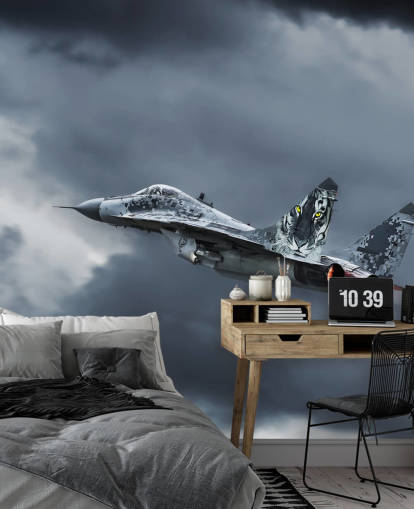 Flyvende Aircraft Baggrund Mural