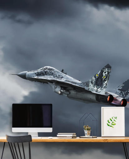 Vliegende vliegtuigen behang muurschildering Vliegende vliegtuigen behang muurschildering