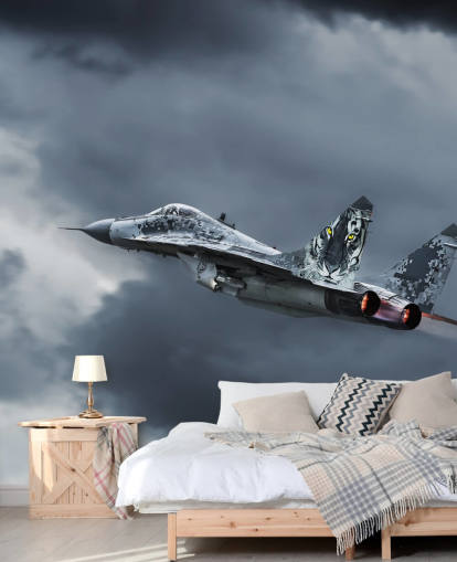 Vliegende vliegtuigen behang muurschildering Vliegende vliegtuigen behang muurschildering