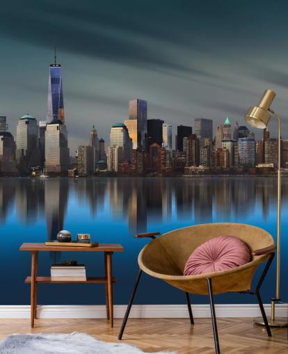 Carta da parati con skyline di Carta da parati con skyline di