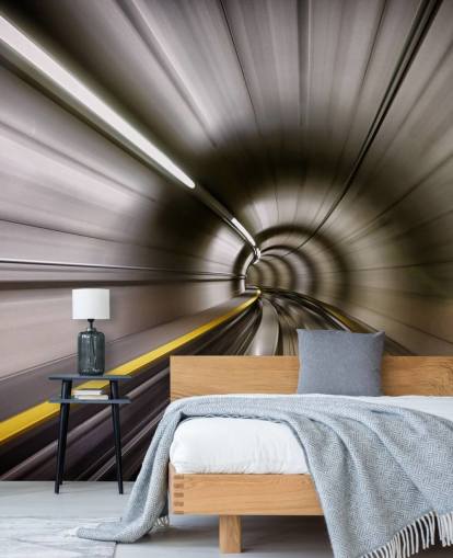 Sløret Tube Tunnel vægmaleri Sløret Tube Tunnel vægmaleri
