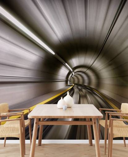 Blurred Tube Tunnel Wall Mural Blurred Tube Tunnel Wall Mural