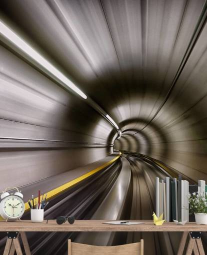 Décoration murale tunnel tubulaire flou Décoration murale tunnel tubulaire flou