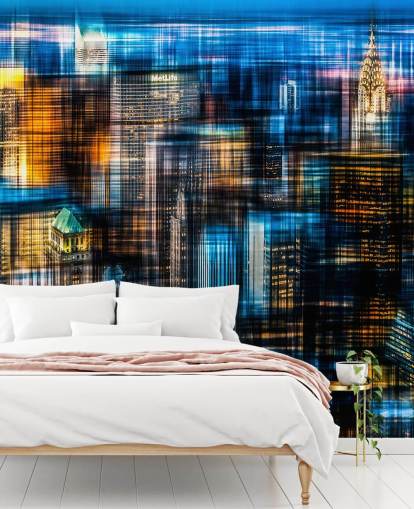 Abstract Night Time New York Wallpaper Abstract Night Time New York Wallpaper