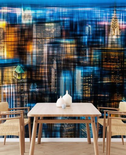 Abstrakte Nacht New York Wallpaper