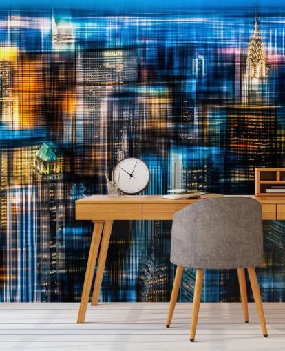 Abstract Night Time New York Wallpaper Abstract Night Time New York Wallpaper