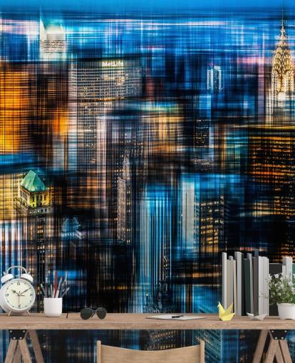 Abstrakte Nacht New York Wallpaper