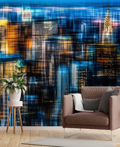 Abstrakte Nacht New York Wallpaper