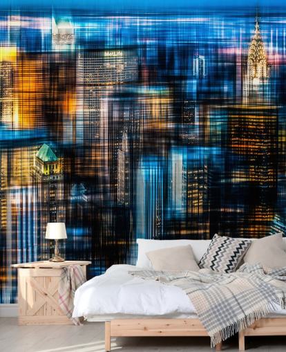 Abstract Night Time New York Wallpaper