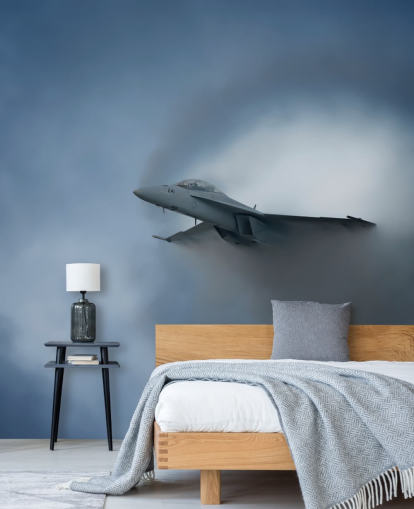 Flyet Emerging fra Cloud Wallpaper