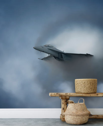 Plane Emerging Cloud Wallpaper