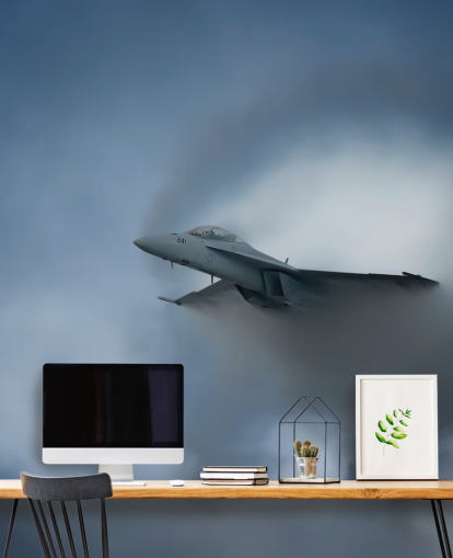 Fond d'écran Avion sortant du nuage