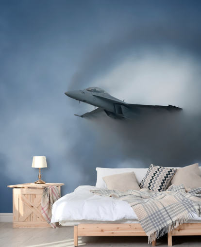 Plane Emerging from Cloud Wallpaper Plane Emerging from Cloud Wallpaper