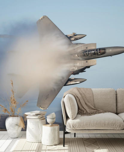 Fighter Plane i molnet Bakgrund