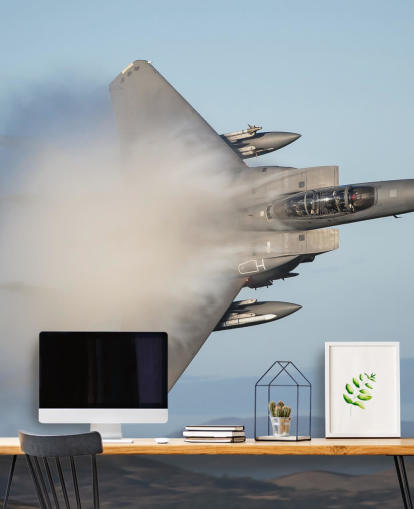 Carta da parati aereo da combattimento nella nuvola Carta da parati aereo da combattimento nella nuvola